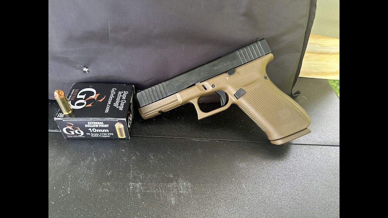 Glock 20 Gen 5 Featuring G9 Defense 95 grain 10mm External Hollow Point ...