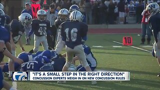 Concussion experts weigh in on new concussion rules
