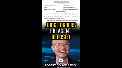 Judge ORDERS FBI Agent DEPOSED #shorts