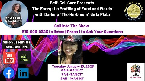 Energetic Profiling of Food & Words | Darlene "The Herb Mom" de la Plata