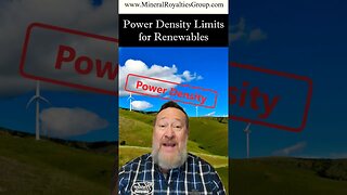 Power Density Limits for Renewables - Mineral Royalties #climatechange #cleanenergy #energy #wind