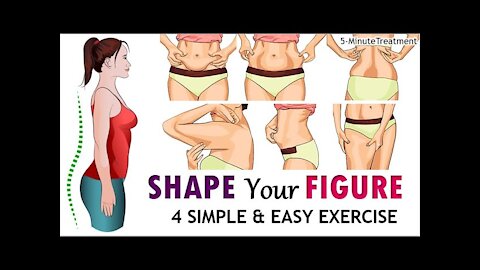 4 Simple Exercises to Shape Your Body at Home | No Gym