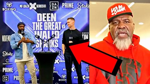 SHANNON BRIGGS SCREAMING LETS GO CHAMP DURING MISFITS BOXING PRESS CONFERENCE | Misfits Boxing
