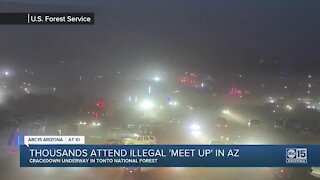 Thousands attend illegal party in Tonto National Forest