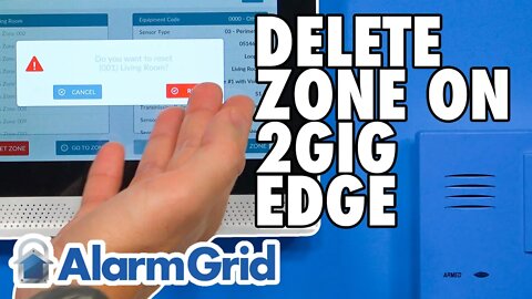 2GIG Edge: Deleting a Zone
