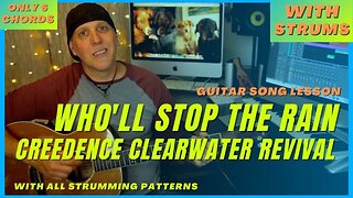 Creedence Clearwater Revival Who'll Stop The Rain guitar song lesson CCR