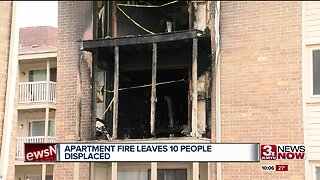 10 Displaced After Fire