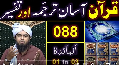 088-Qur'an Class : Surat Al-Maidah (Ayat No. 01 to 03) ki TAFSEER (By Engineer Muhammad Ali Mirza)