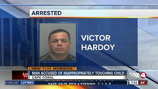 Man arrested for inappropriately touching a child