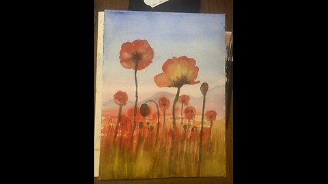 Poppies at Dusk