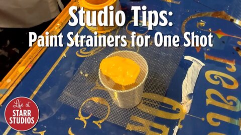One Shot Lettering Enamel Paint Strainers (Make Your Own Cheap!)