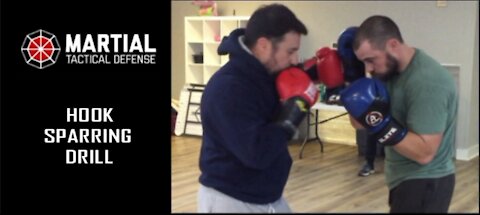 Hook punch sparring drill