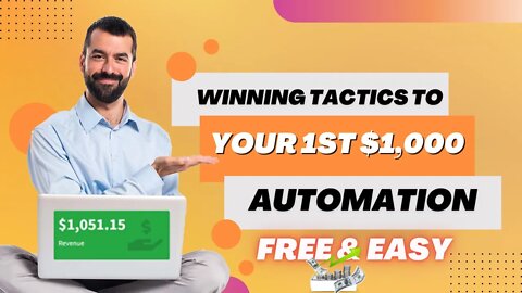 Winning Tactics For MAKE YOUR FIRST $1000 ONLINE, CPA Marketing Tutorial, Make Money Online