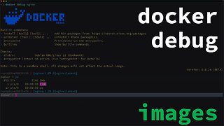 docker debug - images
