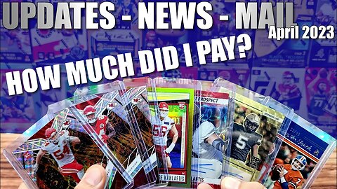 TWO SETS COMPLETE! | Updates, News & Mail April - 3 Months of Mail Prices Included - Football Cards