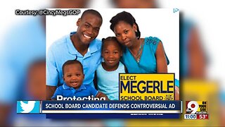 School board candidate Steve Megerle defends controversial ad