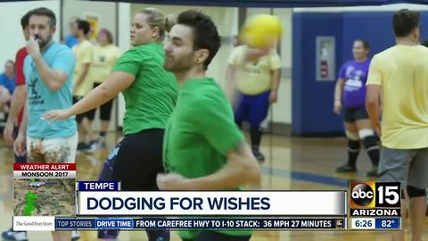 Charity dodgeball game benefits Make-A-Wish Foundation