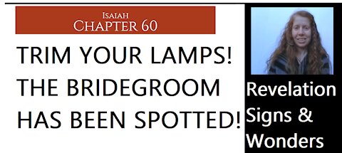 Believers, Trim Your Lamps! The Bridegroom Has Been Spotted! Matthew 25