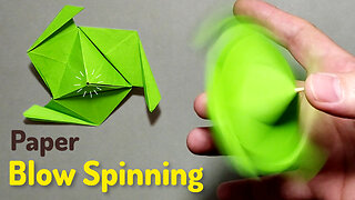 How to Make a "Paper Blow Spinning". DIY Crafts Origami