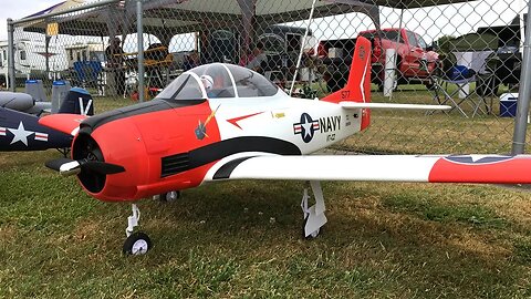 E-flite Carbon-Z T-28 Trojan RC Plane At Warbirds Over Whatcom