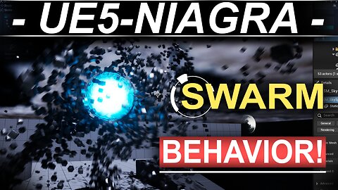 Unreal5 Niagra VFX: 3D SWARM Behavior - (2 MINUTES)