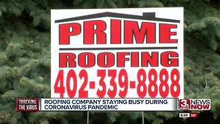 Roofing company staying busy during coronavirus pandemic