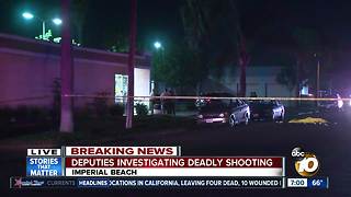 Deputies on scene of shooting at Imperial Beach