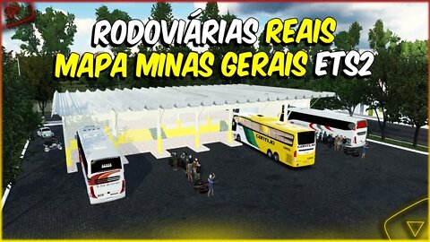 MAPA MINAS GERAIS NOVA RODOVIÁRIA REAL CIDADE BAMBUÍ EURO TRUCK SIMULATOR 2 1.46