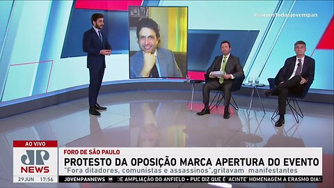 Abertura do Foro de São Paulo é marcada por protestos da oposição