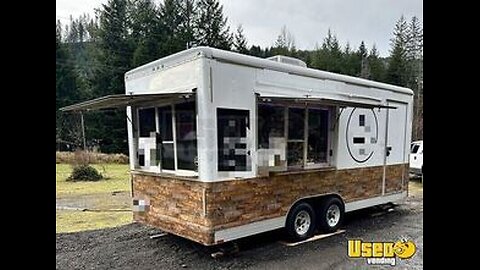 TURN KEY 2009 Wells Cargo 8' x 20' Coffee & Beverage Concession Trailer with Inventory for Sale