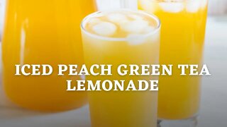 Iced Peach Green Tea Lemonade - Flavours Treat