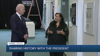 President Biden tours Greenwood Cultural Center
