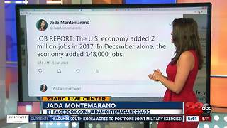 U.S. Economy added 2 million jobs in 2017