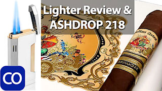 New Dual Jet Lighter Review & CigarAndPipes CO Ashdrop 218
