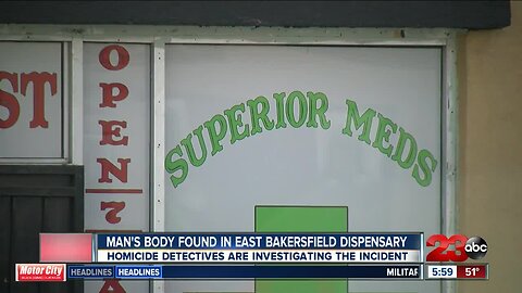 Man found dead inside marijuana shop in the 2000 block of Niles Street