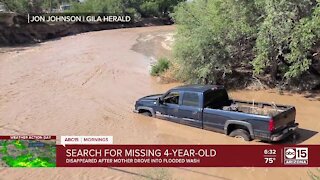 4-year-old girl missing after being swept away in flash flood near Safford, officials say