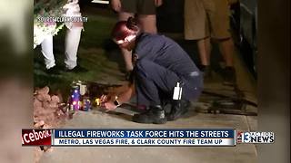 Police hit the streets for fireworks crackdown