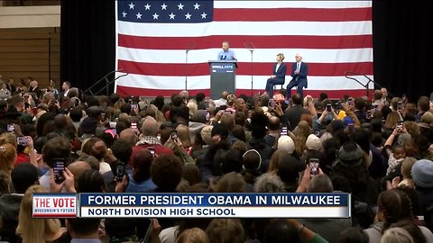 Former President Barack Obama visits Milwaukee to endorse Democratic candidates