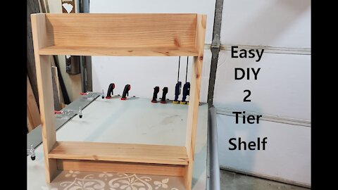 Easy DIY 2 Tier Shelf