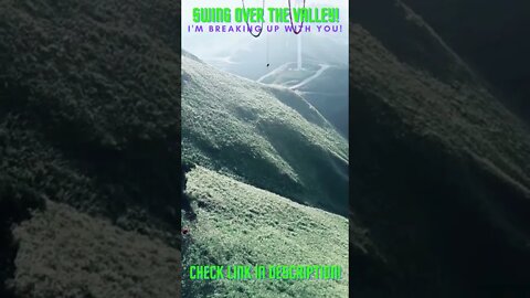 Swing Over The Valley! Amazing Compilations! #Shorts #YoutubeShorts #ExtremeSports #Swing #Cliff