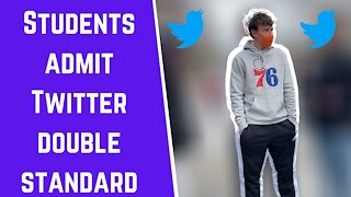 Students admit Twitter double standard when it comes to Trump