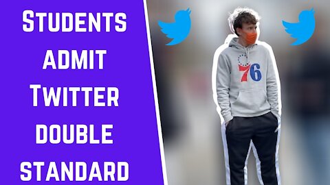 Students admit Twitter double standard when it comes to Trump