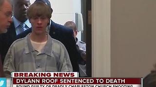 Dylann Roof sentenced to death for Charleston church shooting