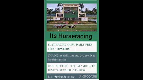 #Horseracing plays June 25th USA