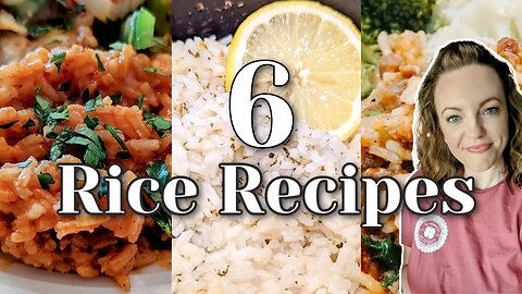 NO MORE PLAIN RICE!! | 6 EASY RICE RECIPES!