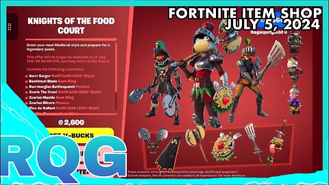 KNIGHTS OF THE FOOD COURT ARE BACK! FORTNITE ITEM SHOP (July 5, 2024)