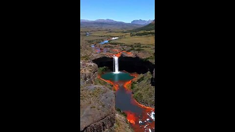 Agrio waterfall, Argentina.