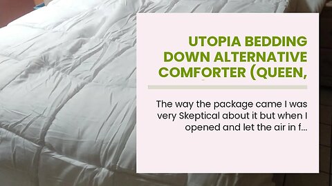 Utopia Bedding Down Alternative Comforter (Queen, White) - All Season Comforter - Plush Silicon...