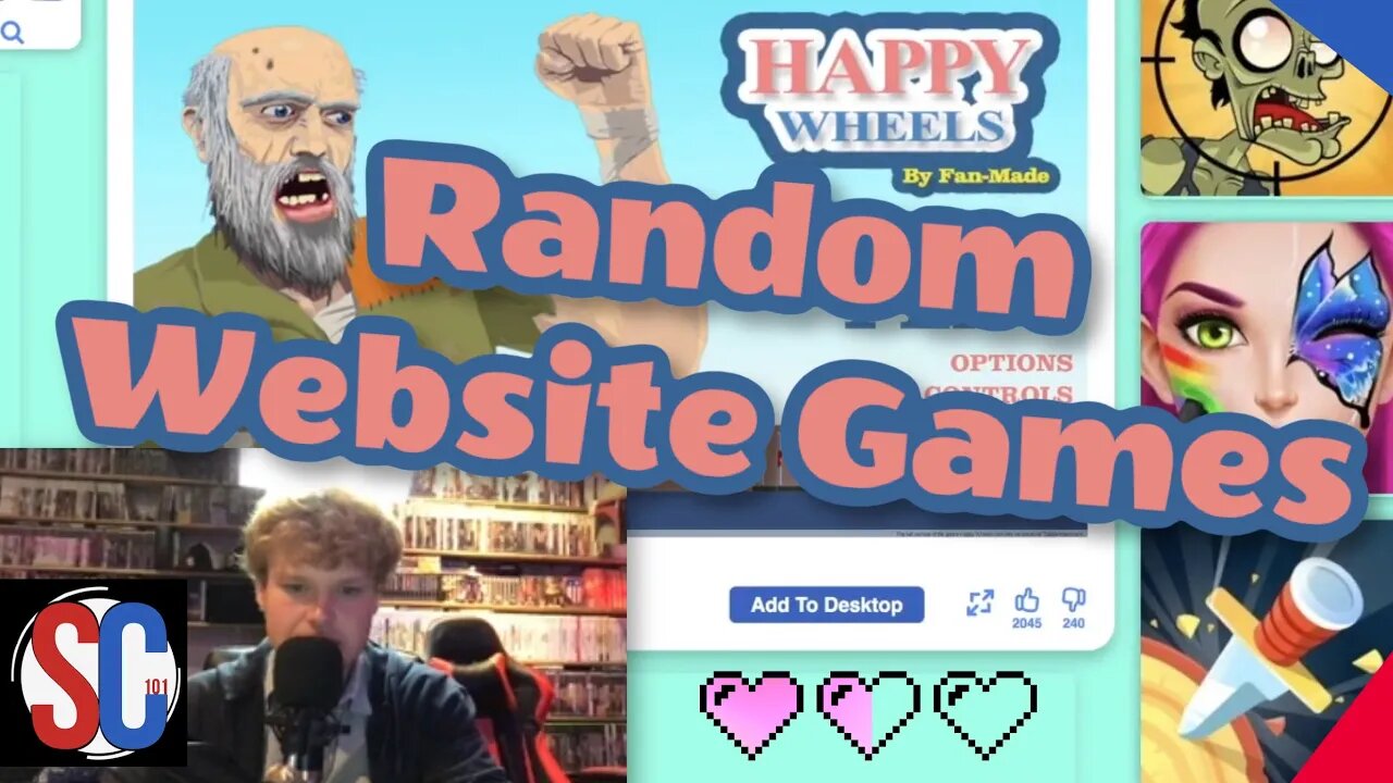 Playing Random Online Games With Sunny On The Computer (Happy Wheels) (Free  Flow) (Angry Gran Run)