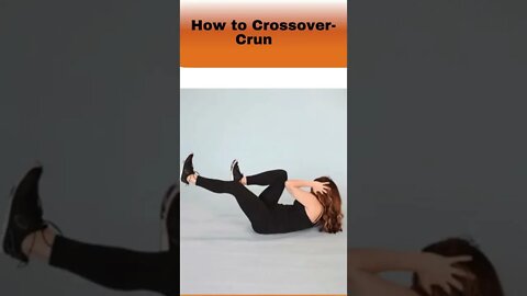 How to Crossover-Crunch | how to do a perfect crunch | Cross Over Crunches #healthfitdunya